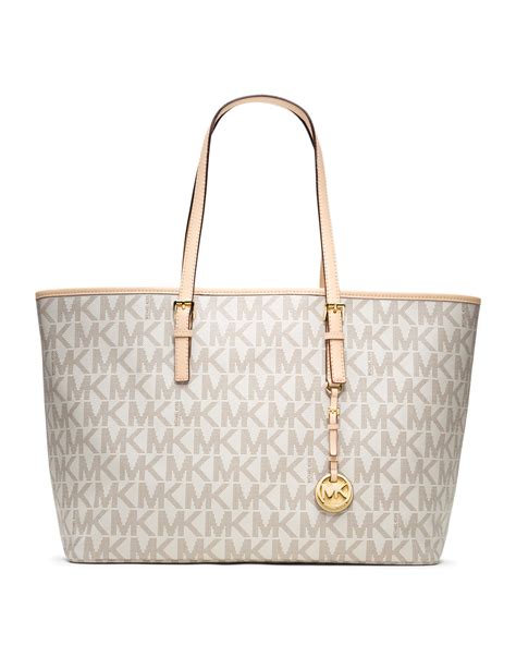 free michael kors bag with purchase|Michael Kors white tote bag.